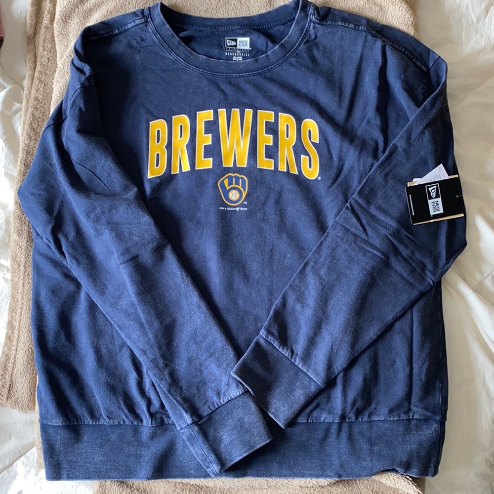 Brewers rustic look crew neck